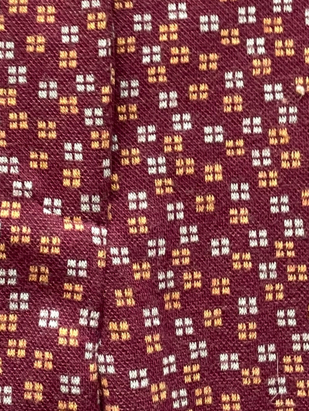 "Free People Maroon
Geometric Micro-Mosaic
Knit Trousers - Picture 3 of 5